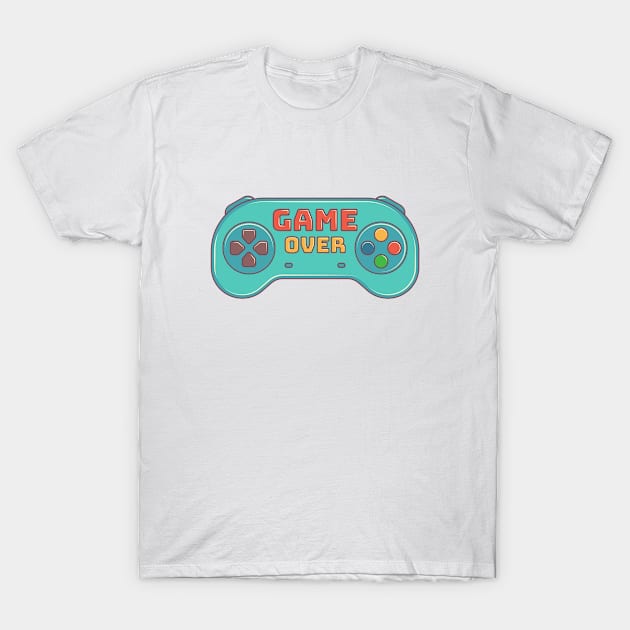 Game over T-Shirt by GAMINGQUOTES